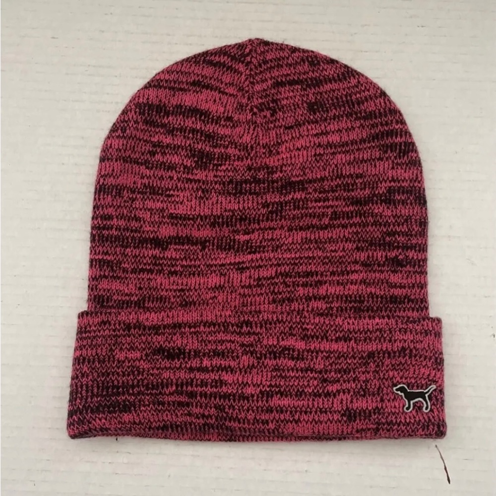 Victoria's Secret Pink Beanie, Pink And Black Color, One Size, NWOT